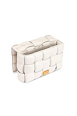 Bottega Veneta Chain Cassette Bag in Chalk & Gold, view 5, click to view large image.