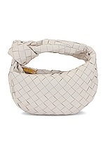 Bottega Veneta Mini Jodie Bag in Chalk & Gold, view 1, click to view large image.