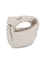 Bottega Veneta Mini Jodie Bag in Chalk & Gold, view 4, click to view large image.