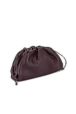 Bottega Veneta The Mini Pouch Crossbody Bag in Grape & Gold, view 5, click to view large image.