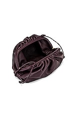 Bottega Veneta The Mini Pouch Crossbody Bag in Grape & Gold, view 6, click to view large image.