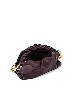 Bottega Veneta The Chain Pouch Bag in Grape & Gold, view 5, click to view large image.