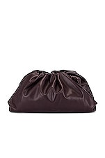 Bottega Veneta The Pouch Clutch in Grape & Gold, view 3, click to view large image.