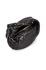 Bottega Veneta Mini Jodie Bag in Black & Gold, view 5, click to view large image.