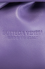 Bottega Veneta Leather Pouch Clutch in Lavender & Silver, view 6, click to view large image.