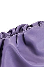 Bottega Veneta Leather Pouch Clutch in Lavender & Silver, view 7, click to view large image.