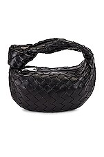 Bottega Veneta Mini Jodie Bag in Black & Silver, view 1, click to view large image.