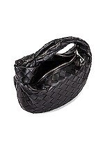 Bottega Veneta Mini Jodie Bag in Black & Silver, view 5, click to view large image.