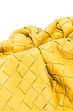 Bottega Veneta Woven The Pouch Clutch in Buttercup & Gold, view 7, click to view large image.
