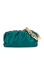 Bottega Veneta The Pouch Chain Bag in Mallard & Gold, view 1, click to view large image.
