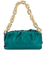 Bottega Veneta The Pouch Chain Bag in Mallard & Gold, view 6, click to view large image.