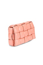 Bottega Veneta Padded Cassette Crossbody Bag in Peachy & Silver, view 5, click to view large image.