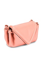 Bottega Veneta Small Beak Bag in Peachy & Silver, view 5, click to view large image.
