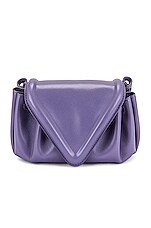 Bottega Veneta Small Beak Bag in Lavender & Silver, view 3, click to view large image.