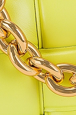 Bottega Veneta Chain Cassette Bag in Seagrass & Gold, view 8, click to view large image.