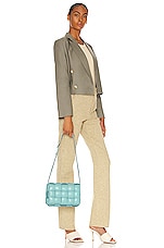 Bottega Veneta Padded Cassette Crossbody Bag in Spearmint & Silver, view 2, click to view large image.