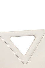 Bottega Veneta Point Top Handle Bag in Chalk & Silver, view 8, click to view large image.