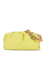 Bottega Veneta The Pouch Chain Bag in Seagrass & Gold, view 1, click to view large image.