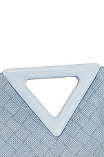 Bottega Veneta Nylon Triangle Handle Pouch in Bubble & Silver, view 8, click to view large image.
