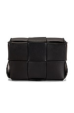 Bottega Veneta Candy Cassette Bag in Black & Gold, view 4, click to view large image.