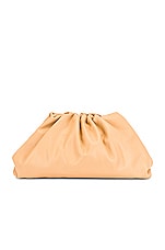 Bottega Veneta The Pouch Clutch in Almond & Gold, view 1, click to view large image.