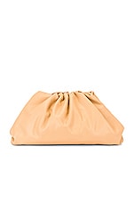 Bottega Veneta The Pouch Clutch in Almond & Gold, view 3, click to view large image.