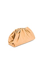 Bottega Veneta The Pouch Clutch in Almond & Gold, view 4, click to view large image.