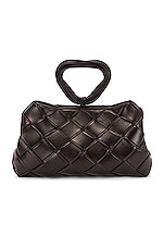 Bottega Veneta Grasp Top Handle Bag in Fondant & Gold, view 1, click to view large image.
