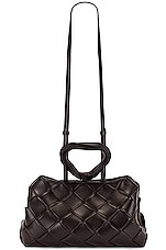 Bottega Veneta Grasp Top Handle Bag in Fondant & Gold, view 6, click to view large image.