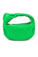 Bottega Veneta Mini Jodie Bag in Parakeet & Gold, view 1, click to view large image.