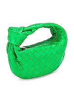 Bottega Veneta Mini Jodie Bag in Parakeet & Gold, view 4, click to view large image.