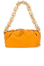 Bottega Veneta Pouch Chain Bag in Cob & Gold, view 6, click to view large image.