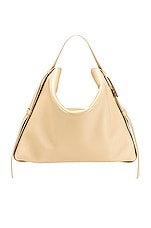 Bottega Veneta Shoulder Bag in Porridge & Gold, view 3, click to view large image.