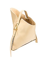 Bottega Veneta Shoulder Bag in Porridge & Gold, view 5, click to view large image.