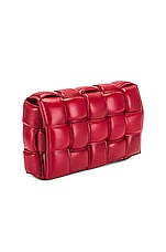 Bottega Veneta Padded Cassette Bag in Dark Red & Gold, view 5, click to view large image.