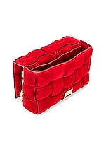 Bottega Veneta Chain Cassette Bag in Dark Red & Gold, view 6, click to view large image.
