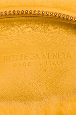 Bottega Veneta Shearling Mini Jodie Bag in Teddy & Gold, view 6, click to view large image.