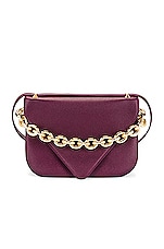 Bottega Veneta Envelope Bag in Mystic & Gold, view 3, click to view large image.
