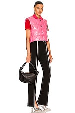 Bottega Veneta Teen Double Knot Shoulder Bag in Black & Gold, view 2, click to view large image.