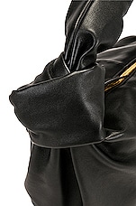 Bottega Veneta Teen Double Knot Shoulder Bag in Black & Gold, view 7, click to view large image.