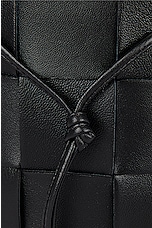 Bottega Veneta Small Cassette Bucket Bag in Black & Gold, view 7, click to view large image.