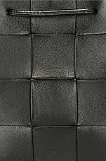 Bottega Veneta Small Cassette Bucket Bag in Black & Gold, view 8, click to view large image.