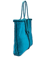 Bottega Veneta Shearling Reversible Bag in Blaster & Silver, view 4, click to view large image.