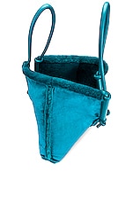 Bottega Veneta Shearling Reversible Bag in Blaster & Silver, view 5, click to view large image.