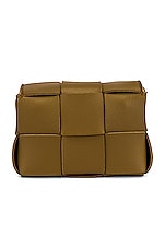 Bottega Veneta Candy Cassette Crossbody Bag in Acorn & Gold, view 4, click to view large image.