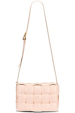Bottega Veneta Padded Cassette Crossbody Bag in Melon Washed & Gold, view 1, click to view large image.