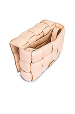 Bottega Veneta Padded Cassette Crossbody Bag in Melon Washed & Gold, view 6, click to view large image.