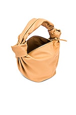 Bottega Veneta Teen Double Knot Shoulder Bag in Almond & Gold, view 5, click to view large image.