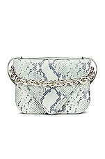 Bottega Veneta Medium Mount Envelope Bag in Dew, Black, & Silver, view 3, click to view large image.