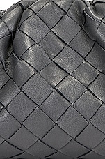 Bottega Veneta Mini Pouch Crossbody Bag in Thunder & Gold, view 8, click to view large image.